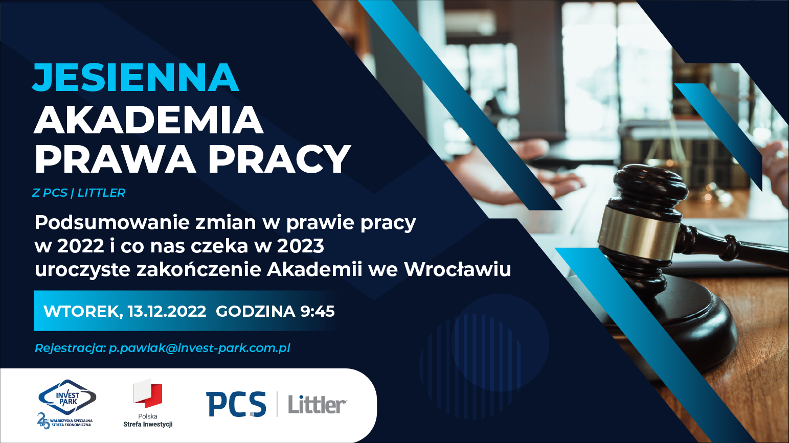 WSSE i PCS|LITTLER - zakończenie Jesiennej Akademii Prawa Pracy z PCS|LITTLER - Wrocław 13 grudnia