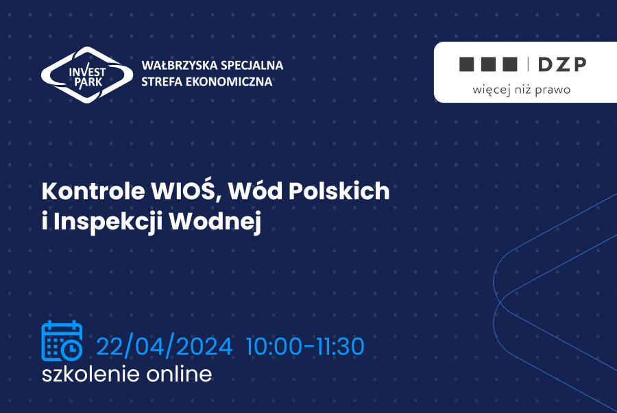 Kontrole WIOŚ, Wód Polskich i Inspekcji Wodnej - webinar