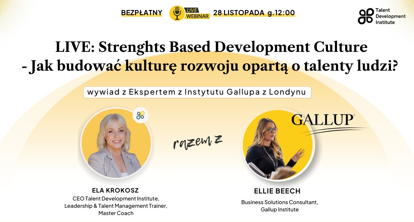 Jak budować kulturę rozwoju opartą o talenty ludzi - webinar