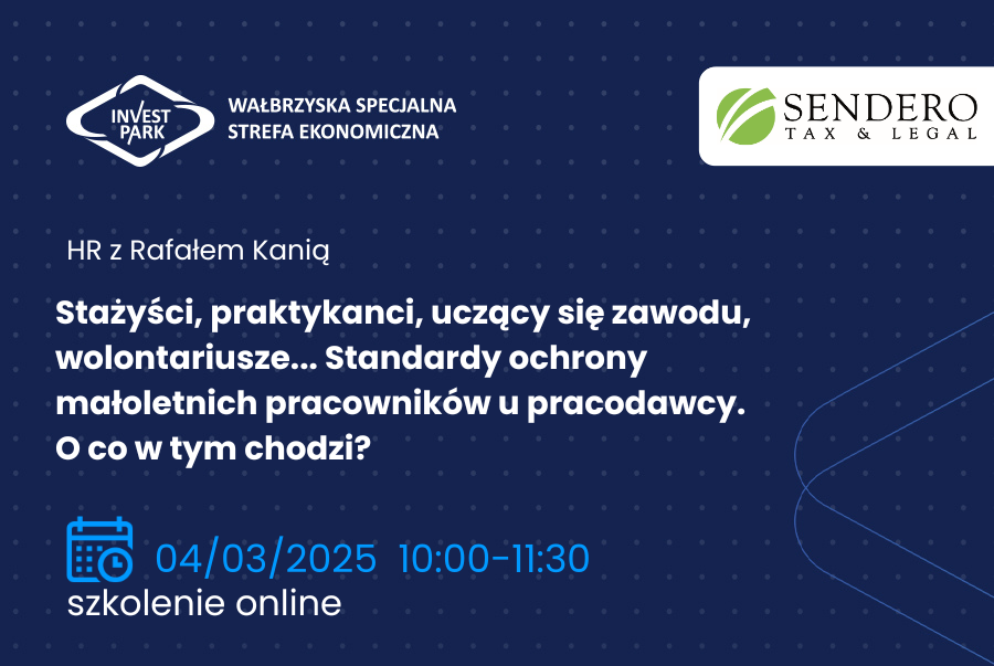 ,,Stażyści, praktykanci uczący się zawodu, wolontariusze... Standardy ochrony małoletnich pracowników ” - webinar